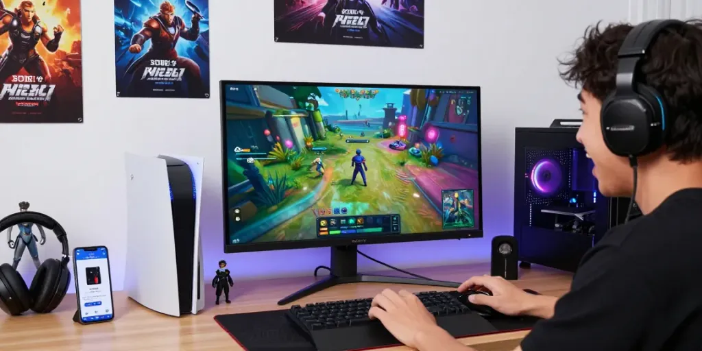Pengalaman bermain di platform gaming online DIANA4D dengan antusiasme pemain dan tampilan grafis yang penuh warna.