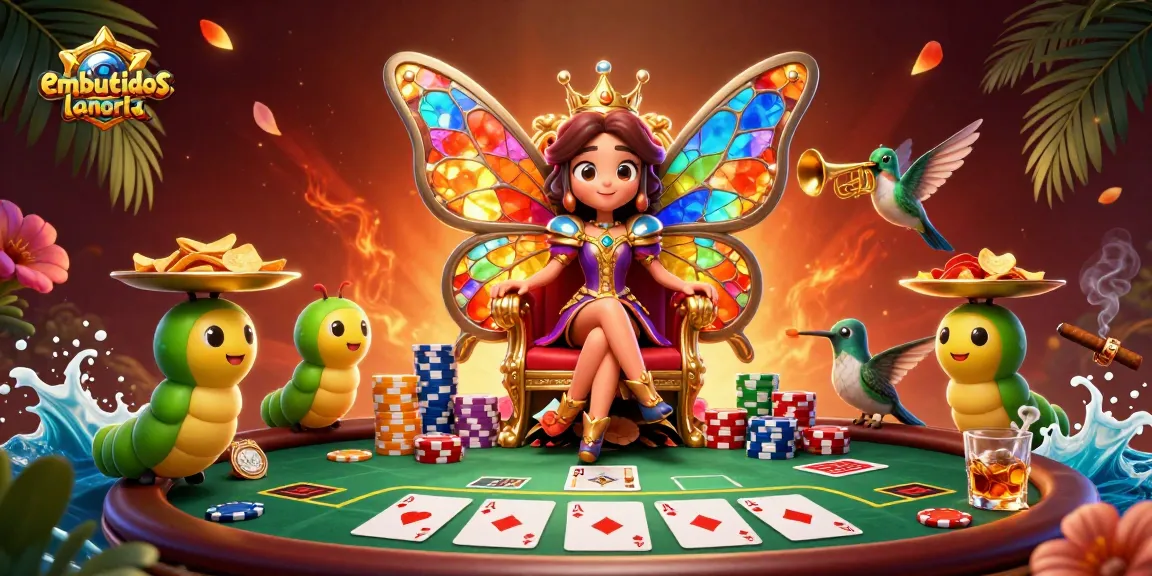 Engage with embutidoslanoria's animated casino scene showcasing poker action with vibrant characters and elements.