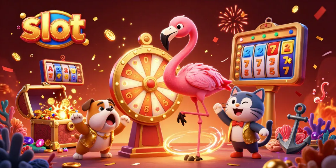 Mainkan slot dengan keberuntungan di Wih69 terlihat jelas dalam ilustrasi dengan karakter yang menggembirakan.