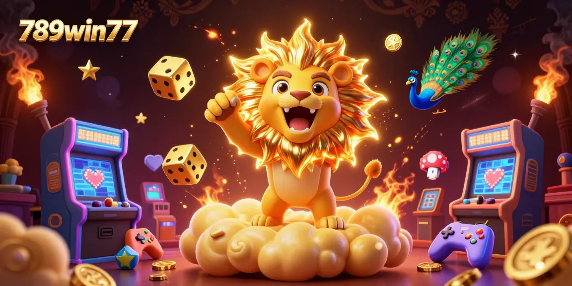 Play 789win77 slots with stunning graphics and rich rewards in this vibrant casino scene.