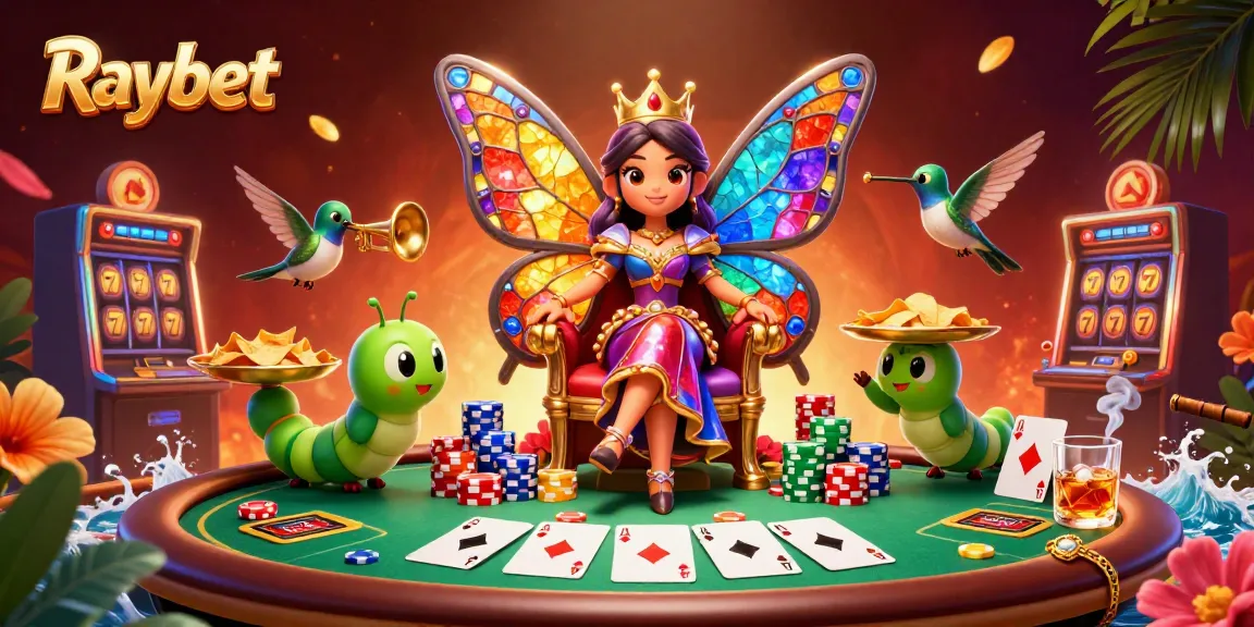 Experience Raybet's thrilling gaming adventure with a vibrant casino scene.