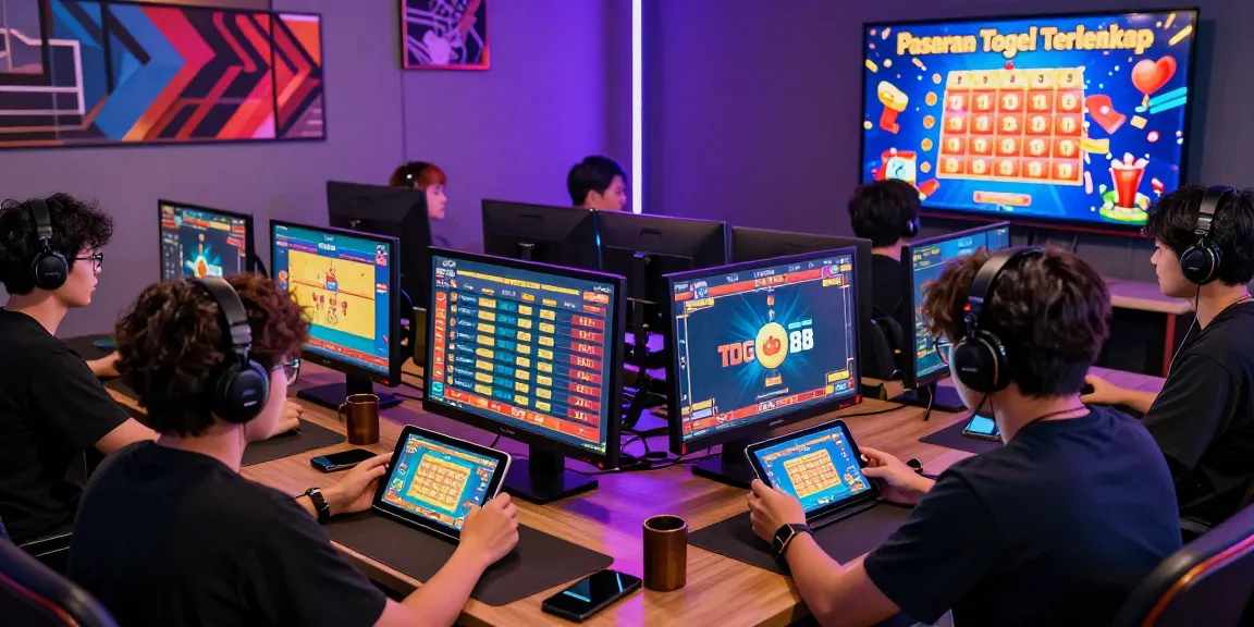 Engaged players enjoying the Pasaran Togel Terlengkap at TOGEL88, showcasing a vibrant online gaming atmosphere.