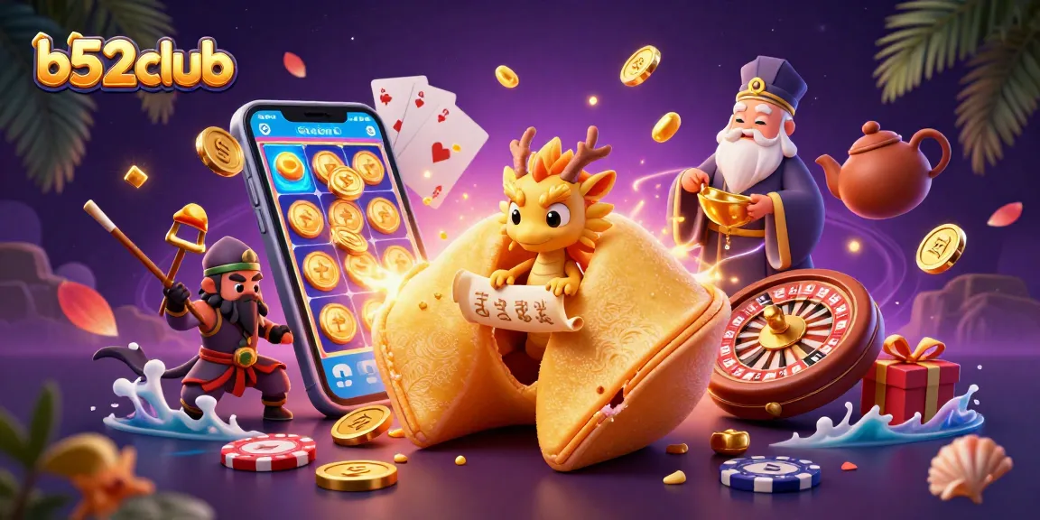 Engage with the action at b52club and uncover golden treasures in this vibrant casino scene.