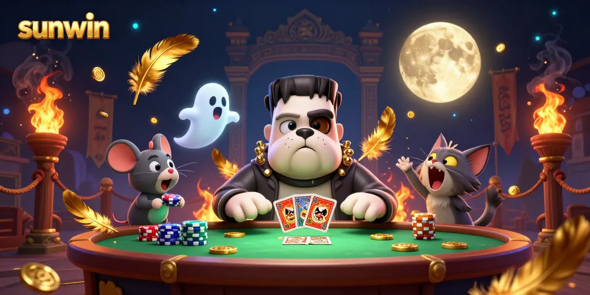 Engage in epic gameplay at Sunwin with the unique 3D cartoon characters in a vibrant casino setting.