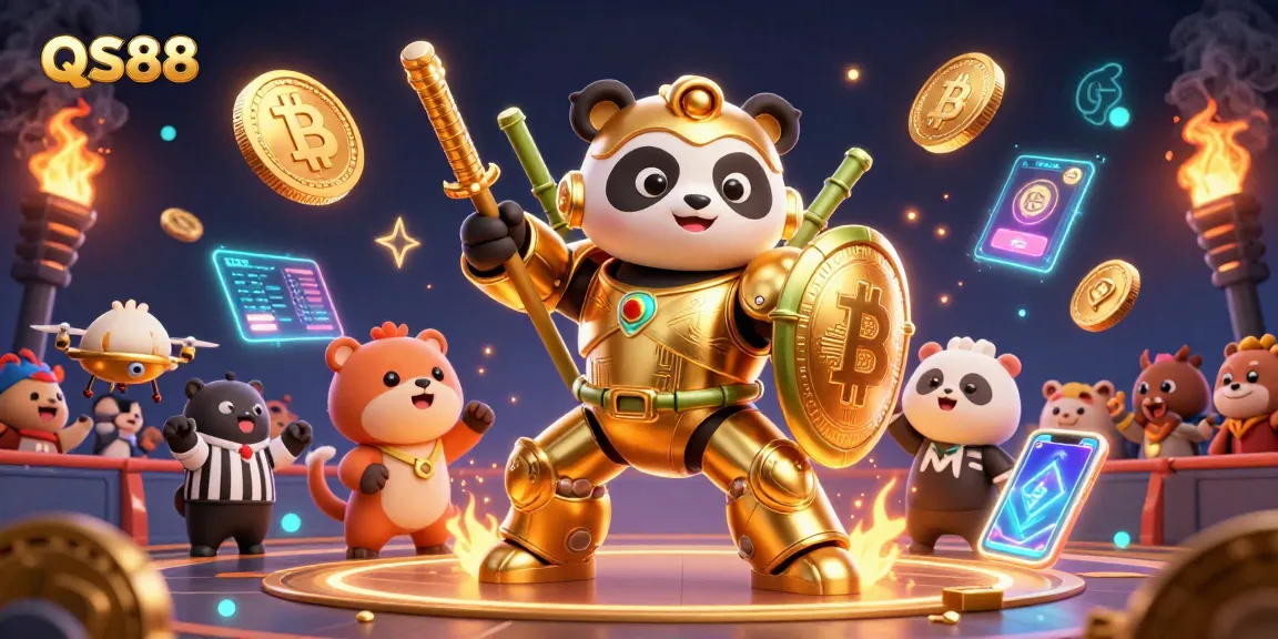 Experience the thrill of gaming at QS88 with dynamic 3D characters and crypto elements.