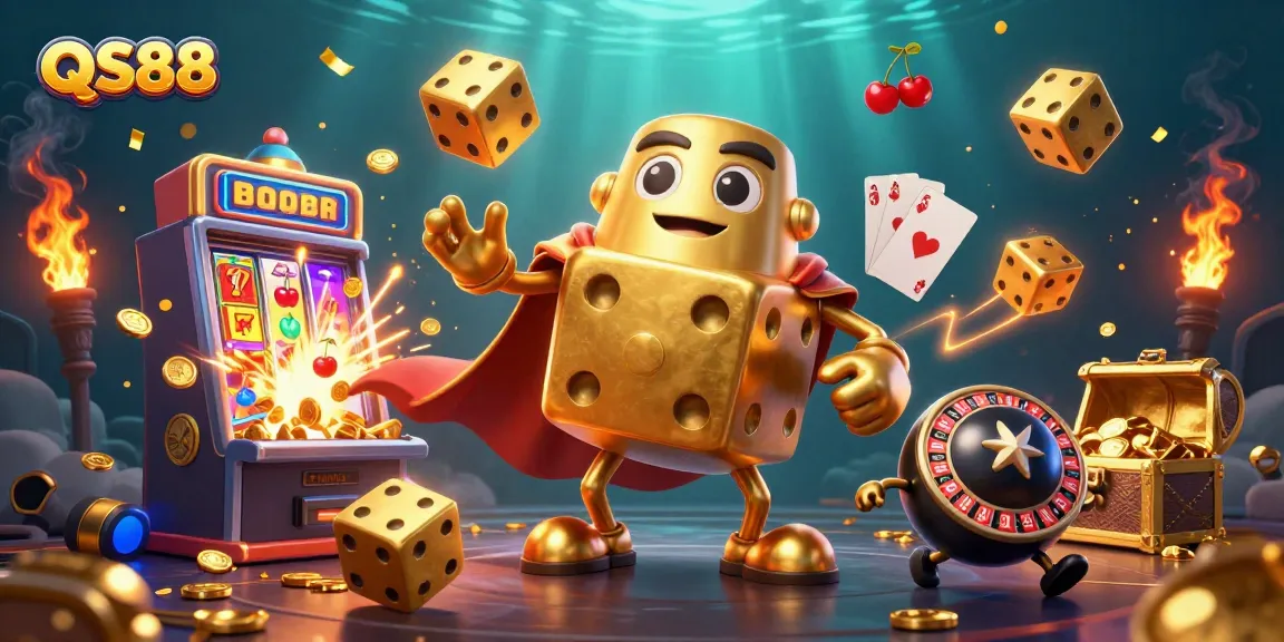 Engage with the vibrant world of QS88 through 3D dice and casino-themed excitement.