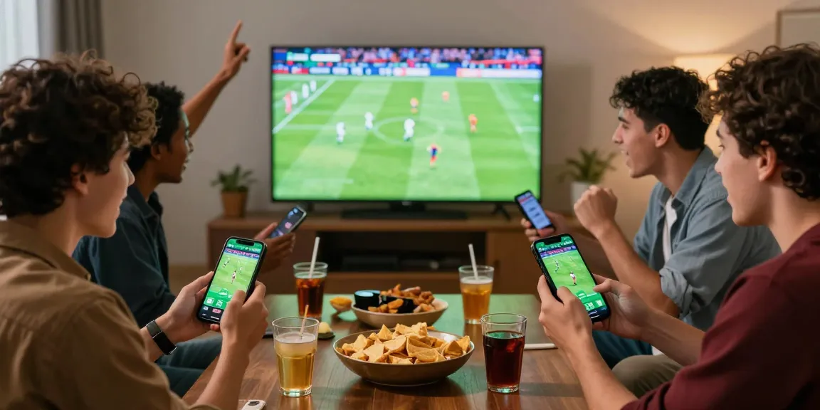 การแทงบอลออนไลน์กับ UFABET888 ขณะดูการแข่งขันฟุตบอลสดในกลุ่มเพื่อน
