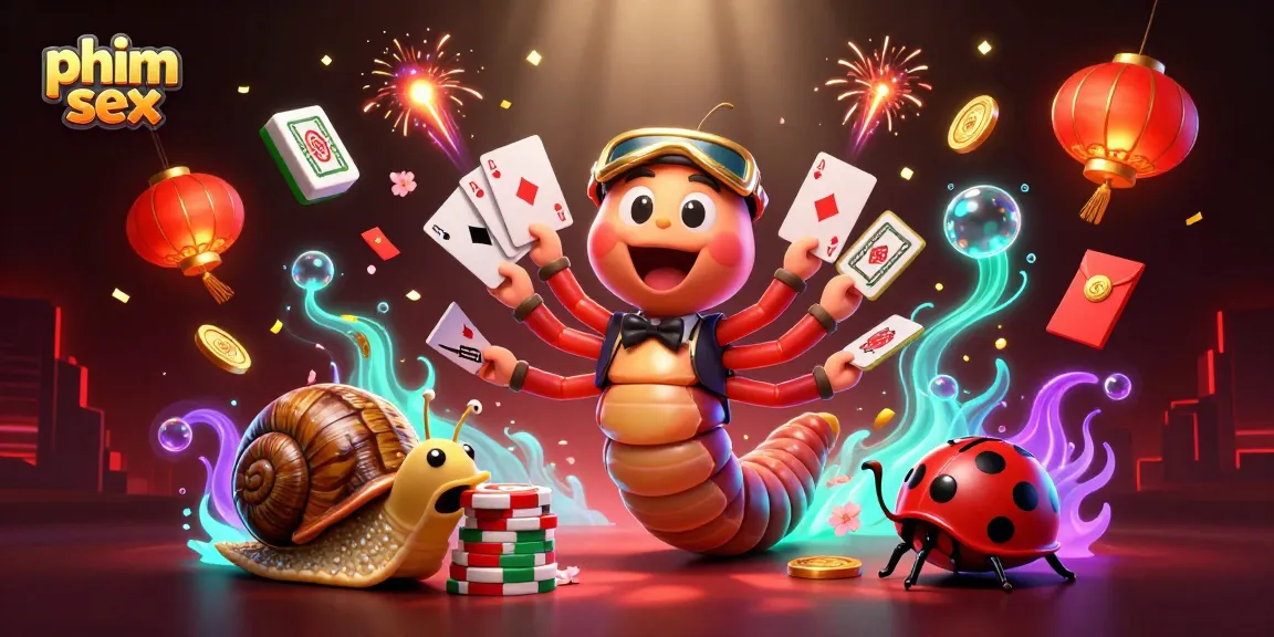 Experience thrilling casino action with phim sex characters in an exciting, vibrant setting filled with cards and chips.