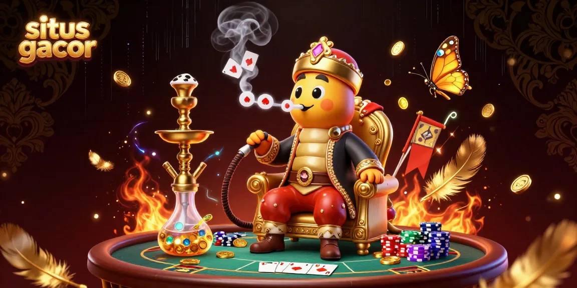 Experience situs gacor vibes with vibrant poker action in a rich 3D illustration.
